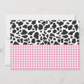 牛の誕生日サンキューカード|ファームパーティー 招待状 (裏面)