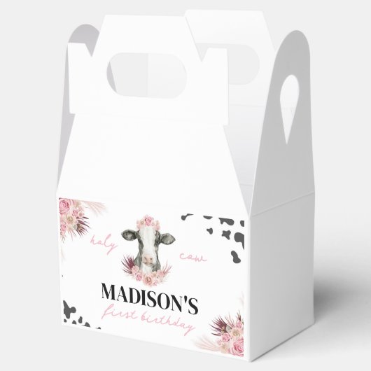 牛の誕生日パーティーのお願いボックス フェイバーボックス (オープン)