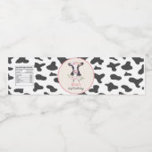 牛の誕生日パーティーウォーターボトルラベル ペットボトルラベル (シングルラベル)