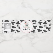 牛の誕生日パーティーウォーターボトルラベル ペットボトルラベル (シングルラベル)