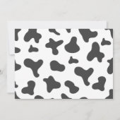 牛の誕生日写真感謝カード サンキューカード (裏面)