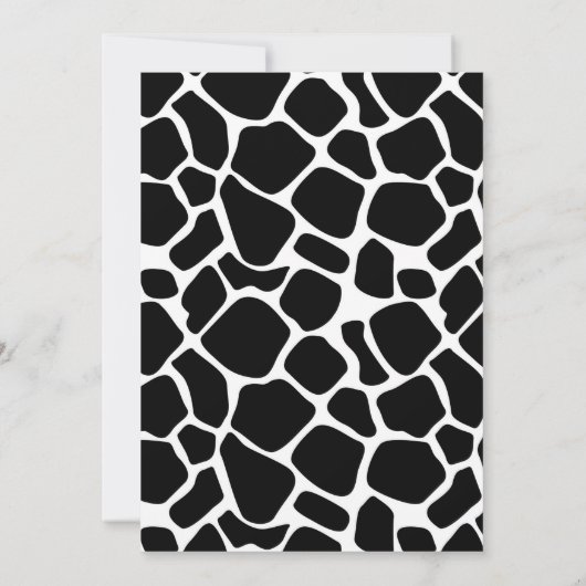 牛の誕生日招待状 招待状 (裏面)