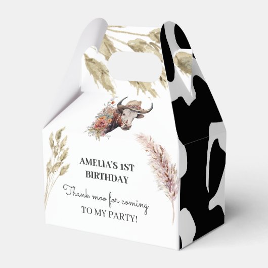 牛の誕生日 |任意の年 フェイバーボックス (正面サイド)