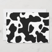 牛の誕生日 |最初の誕生日写真 招待状 (裏面)