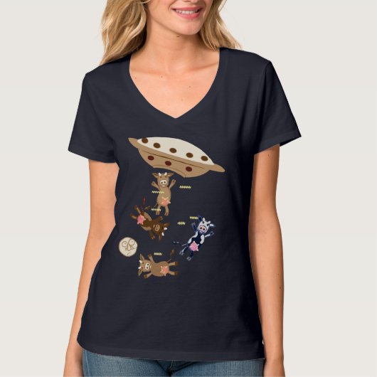 牛の誘拐事件 2 Tシャツ (正面)