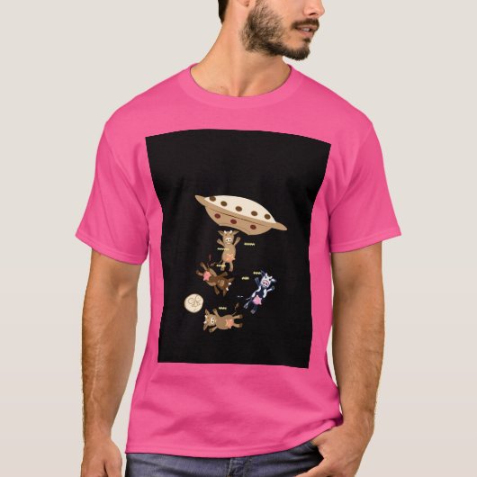 牛の誘拐 Tシャツ (正面)