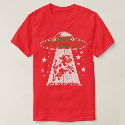 牛の誘拐 Tシャツ (デザイン正面)