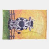 牛の贈り物&アクセサリー キッチンタオル (横)