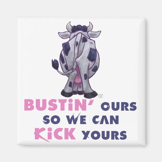 牛の贈り物&アクセサリー マグネット (正面)