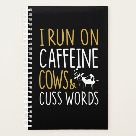 牛の贈り物 |カフ走ェイン牛とCussの言葉について プランナー手帳 (正面)