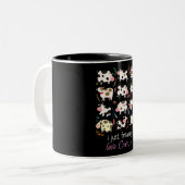 牛の贈り物|私は牛を愛するのを怖がるだけOK ツートーンマグカップ (正面左)