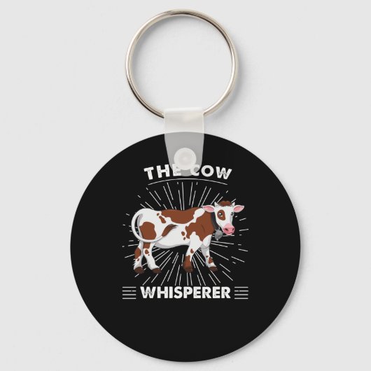 牛の贈り物 | The Cow Whispeerスマイル キーホルダー (正面)