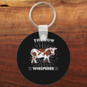 牛の贈り物 | The Cow Whispeerスマイル キーホルダー (正面)