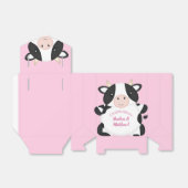 牛の赤ちゃんシャワーピンク フェイバーボックス (折り畳みなし)