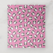 牛の赤ちゃんシャワーピンク プレイスカード (内部開封)