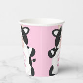 牛の赤ちゃんシャワーピンク 紙コップ (右)