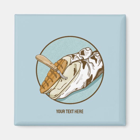 牛の蹄のトリミング マグネット (正面)