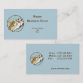 牛の蹄のトリミング 名刺 (正面/裏面)