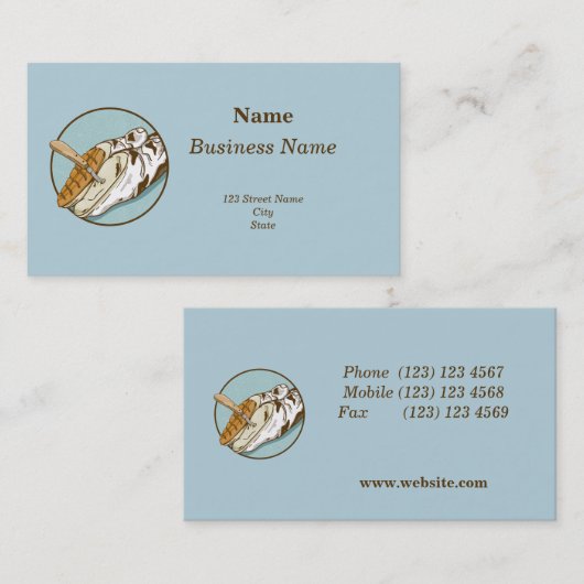 牛の蹄のトリミング 名刺 (正面/裏面)