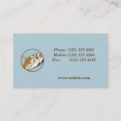 牛の蹄のトリミング 名刺 (裏面)