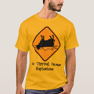 牛の転覆Tシャツ Tシャツ