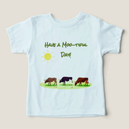 牛の農場の動物Tシャツ