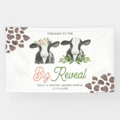 牛の農場の性別が大きなバナーを明らかにする 横断幕 (横)