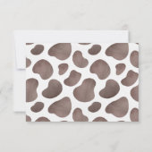 牛の農場の性別の表示サンキューカード サンキューカード (裏面)