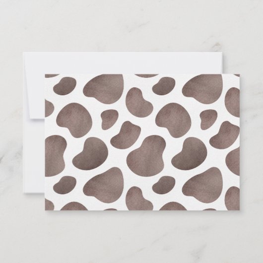 牛の農場の性別の表示サンキューカード サンキューカード (裏面)