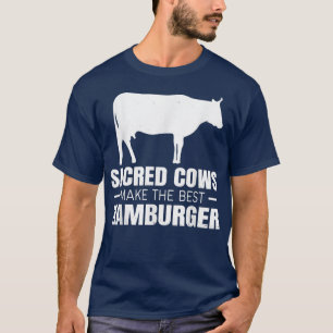 牛の農場の神聖な牛がハンバーガーを作最高のる Tシャツ