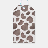 牛の農場ジェンダーを明らかにする感謝のラベル ギフトタグ (裏面)