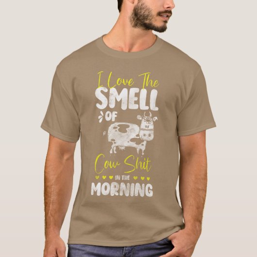 牛の農場 動物 モーモー 農家の家族 Tシャツ (正面)