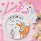 牛の農畜産田舎の赤ちゃんシャワー女の子の男の子 ペーパープレート (パーティー)