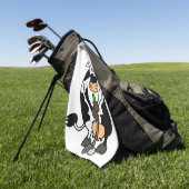 牛の遊ゴルフ ゴルフタオル (グリーン)