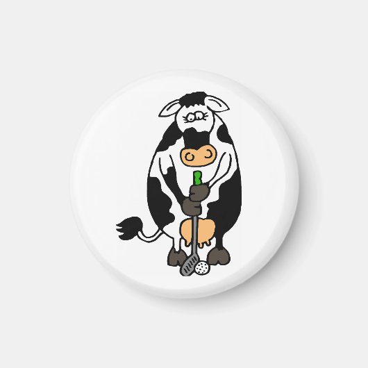 牛の遊ゴルフ マグネット (正面)