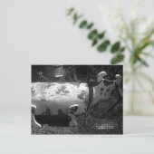 牛の郵便箱 ポストカード (スタンド正面)