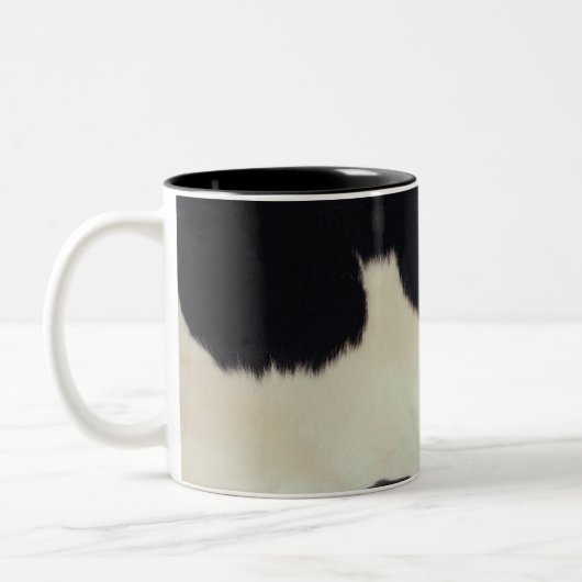 牛の隠しマグカップ ツートーンマグカップ (左)