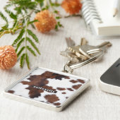 牛の隠れ茶色 キーホルダー (側面)