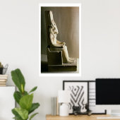 牛の頭とモンツ神の像f ポスター (ホームオフィス)