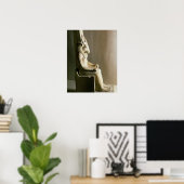 牛の頭とモンツ神の像f ポスター (ホームオフィス)