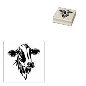 牛の頭のゴムスタンプ ラバースタンプ (押印)