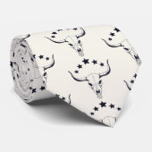 牛の頭蓋骨 オールドワイルドウェスト テーマ ネクタイ (ロール)