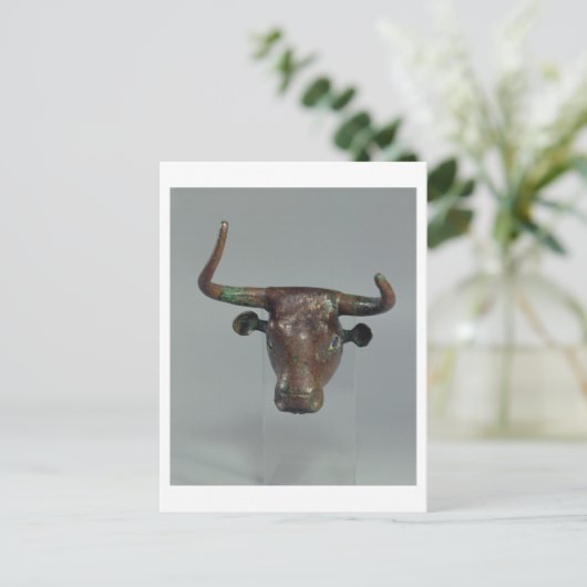 牛の頭,シュメール王室のの碑文, m ポストカード (スタンド正面)