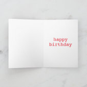 牛の顔誕生日カード カード (内部)