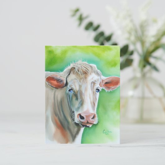 牛の顔 ポストカード (スタンド正面)