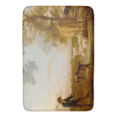 牛の風景Aelbert Cuyp バスマット (正面縦)