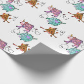 牛の飛んでいる包装紙 ラッピングペーパー (角)