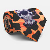 牛の黒とオレンジの野生の私 ネクタイ (ロール)