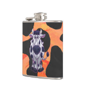 牛の黒とオレンジの野生の私 フラスク (左)