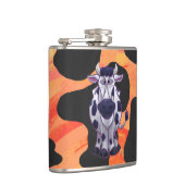 牛の黒とオレンジの野生の私 フラスク (右)